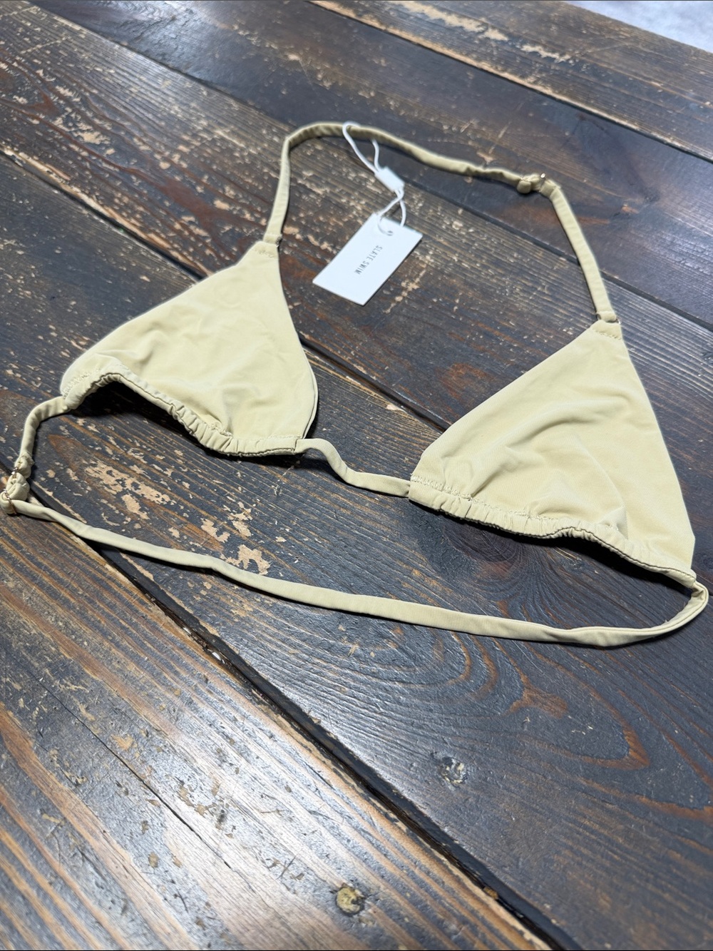 Slate Swim Triangle Top Beige Flax - S